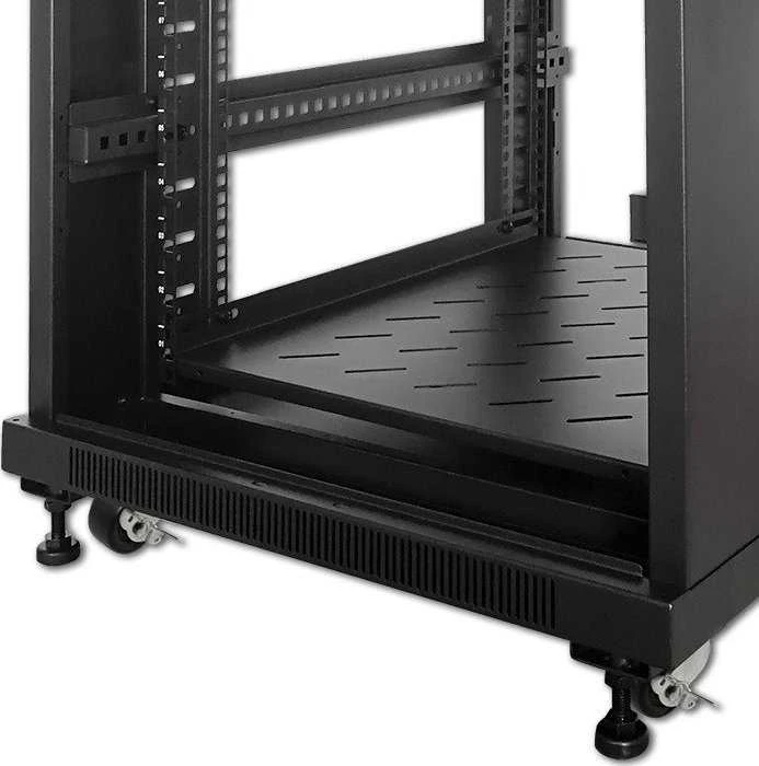 QOLTEC 54507 Ratukai su stabdžiu stelažams 19colių / 4vnt