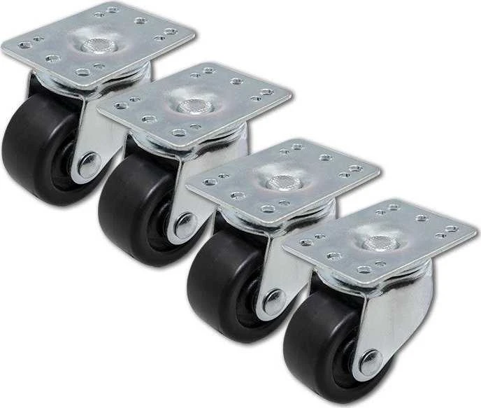 QOLTEC 54508 Rack ratukų komplektas be fiksavimo / 4vnt