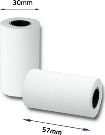QOLTEC terminis ritinys 57 x 7 55g/m2 10vnt be BPA