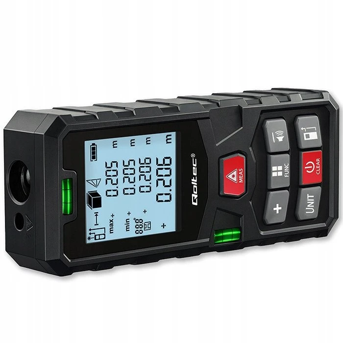 „Qoltec Precision“ skaitmeninis lazerinis atstumo matuoklis su nivelyru | su LCD ekranu | 120 m