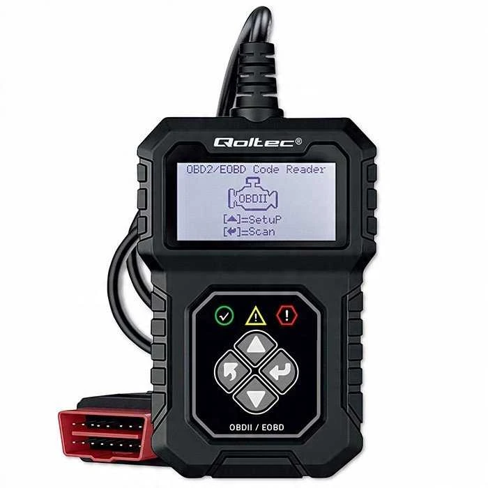 „Qoltec Skaitmeninis“ diagnostikos testeris „ProLine“ sąsaja | OBDII EOBD | Poliravimo MENIU | 8V–25V | Dviguba sistema
