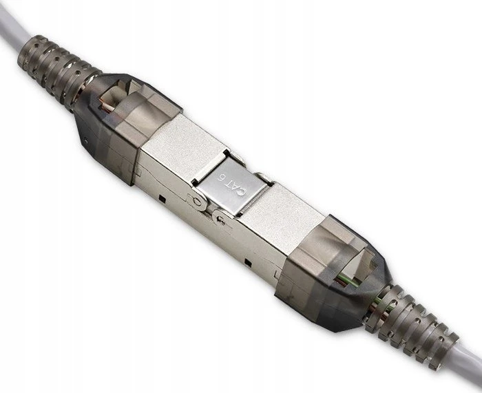Kištukas rj45 be įrankių stp cat6 lizdas kaištis t568b t568a Qoltec