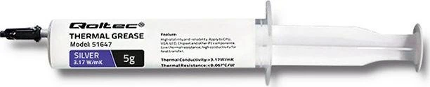 Qoltec terminė pasta 3.17 W/m-K 5g sidabrinė