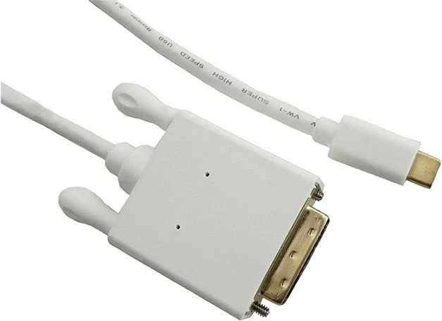 QOLTEC 50416 Qoltec DisplayPort Alternatyvus režimas USB 3.1 CM / DVI M 4Kx2K 1m