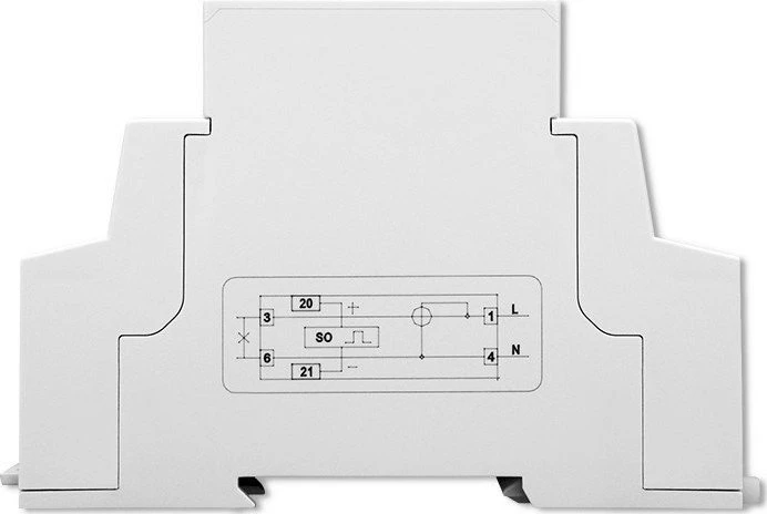 Vienfazis elektroninis skaitiklis suvartojimas energija ant bėgio din 230v lcd 1p plonas Qoltec