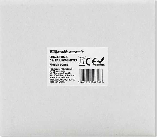 Vienfazis elektroninis skaitiklis Qoltec, 240 V