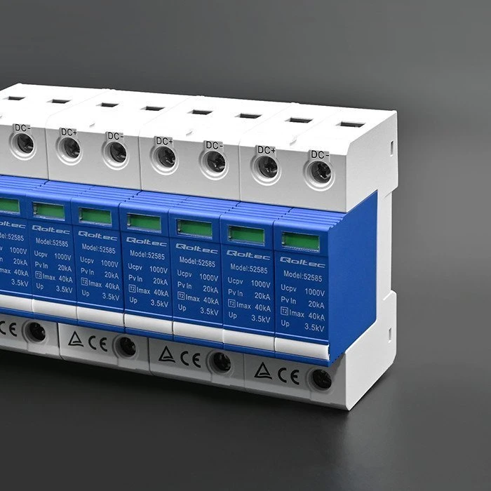 QOLTEC 52585 nuolatinės srovės viršįtampio iškroviklis / 2P / 1000V / T2 / BC