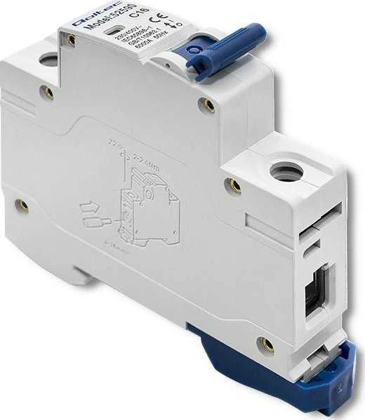 QOLTEC 52590 Viršsrovių grandinės pertraukiklis C16 / Saugiklis / AC / 16A / 1P
