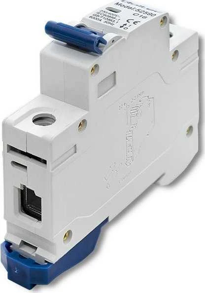 QOLTEC 52590 Viršsrovių grandinės pertraukiklis C16 / Saugiklis / AC / 16A / 1P