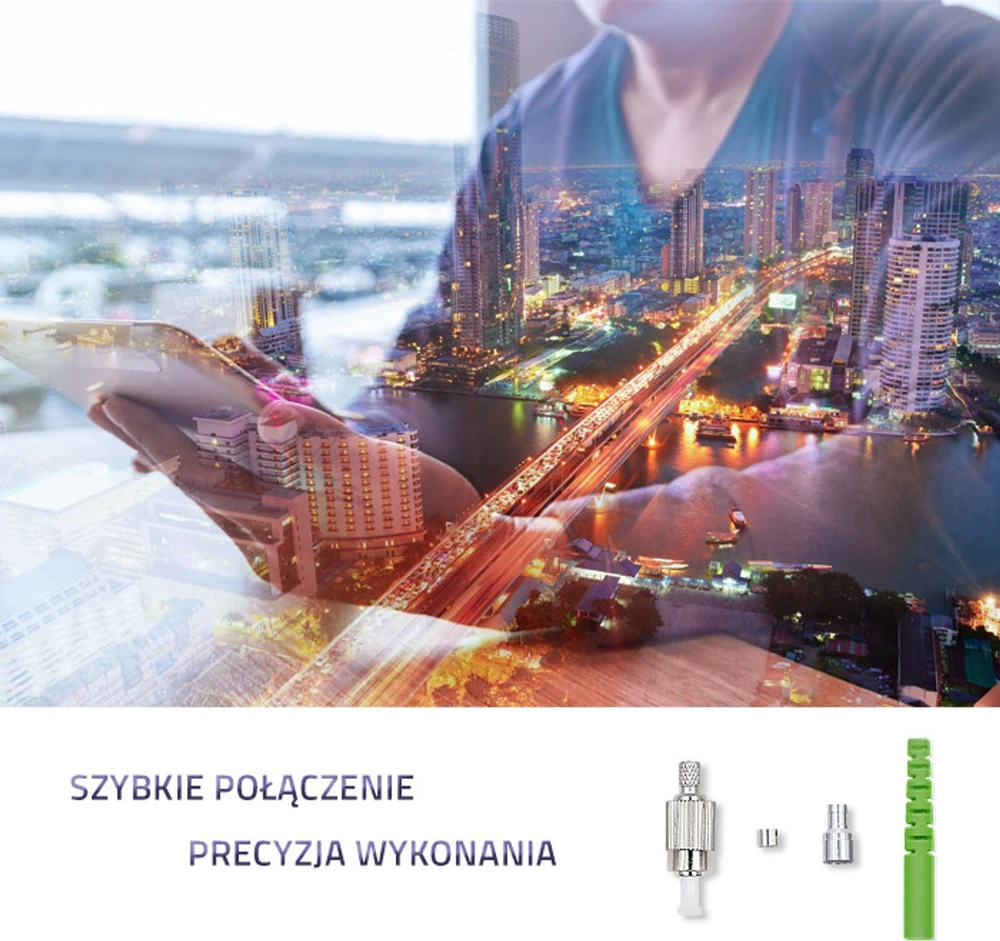 Qoltec FC optinio pluošto jungtis multimodė 2.0mm montavimo rinkinys 200 vnt