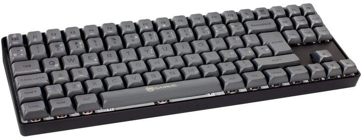 GAMIAC TKL90G Klaviatūra žaidimams, Kailh Raudona - juodas/pilkas