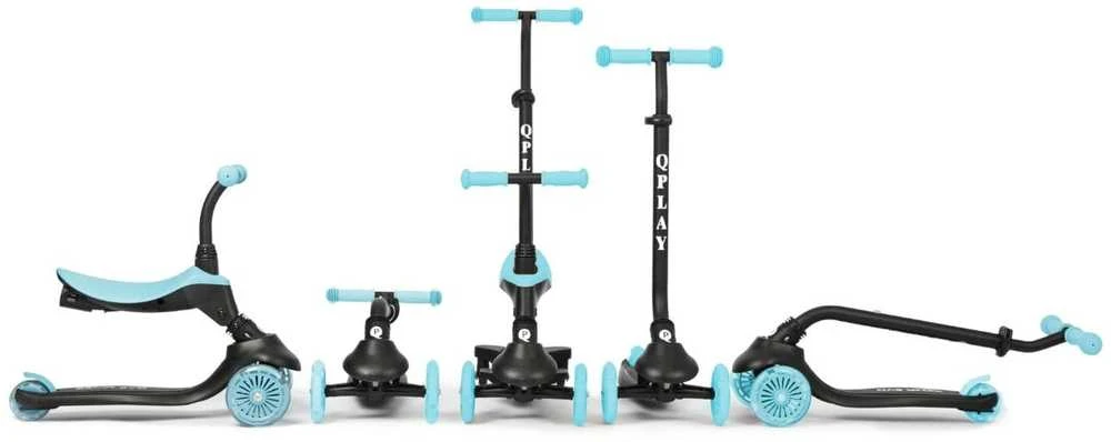 MILLY MALLY 6311 Qplay Sema Evo 3in1 dangaus mėlynas paspirtukas