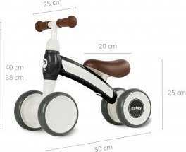 Qplay Važiuoklė Cutey Retro Juodas