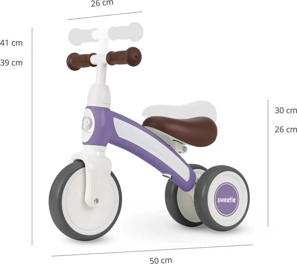 MILLY MALLY 6292 Qplay Transporto priemonė Sweetie violetinė