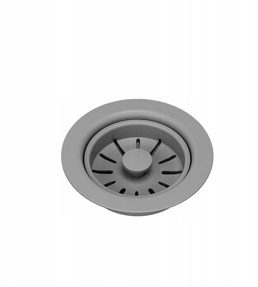 Syfonas Quadron Nuleidimo kamštis 3 1/2'' su 1 kameros sifonu Power Color sidabrinis stone (GRANIT-vertikalus), taupo vietą