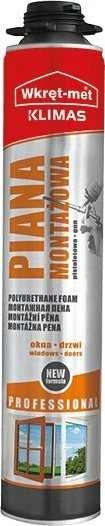 Quantec POLIURETANO PUTOS PMPL-900-65L ŽEMOS EKSPANZIJOS SKARDINĖ 880&nbsp;ml WKRĘT-MET KLIMAS