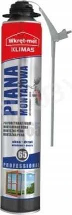 Quantec POLIURETANO PUTOS PMPL-900-65L ŽEMOS EKSPANZIJOS SKARDINĖ 880&nbsp;ml WKRĘT-MET KLIMAS