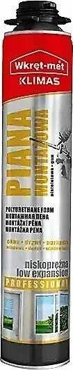Quantec POLIURETANO PUTOS PMPPLE-750 ŽEMOS EKSPANZIJOS SKARDINĖ 750 ml WKRĘT-MET KLIMAS