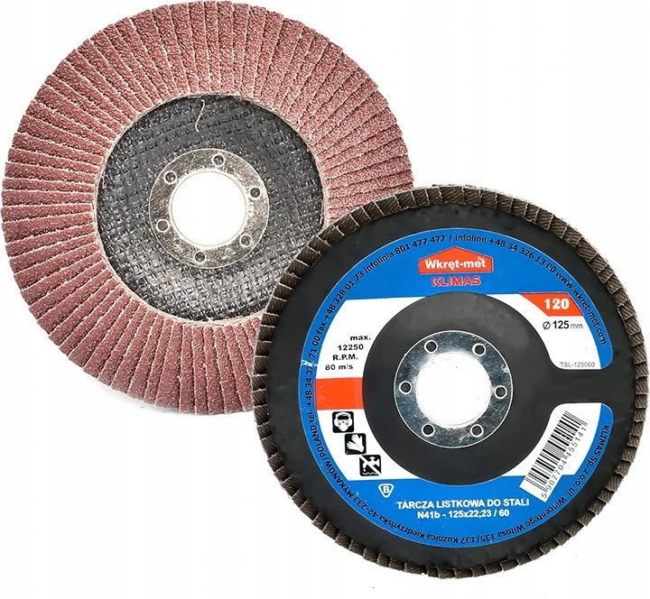 Quantec Wkret Met Klimas Plokštelinis diskas plienui TSL-125120 125 mm su klimais
