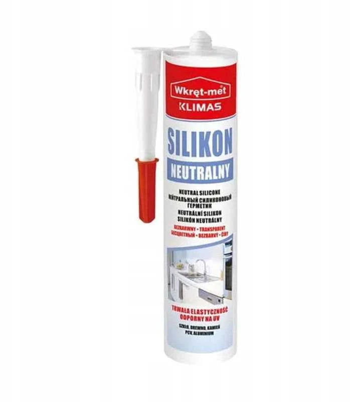 Quantec Wkret Met Klimas NEUTRALUS SILIKONINIS KASETĖS SNE-310-SZ 310 ml PILKAS VARŽTAS-MET KLIMAS