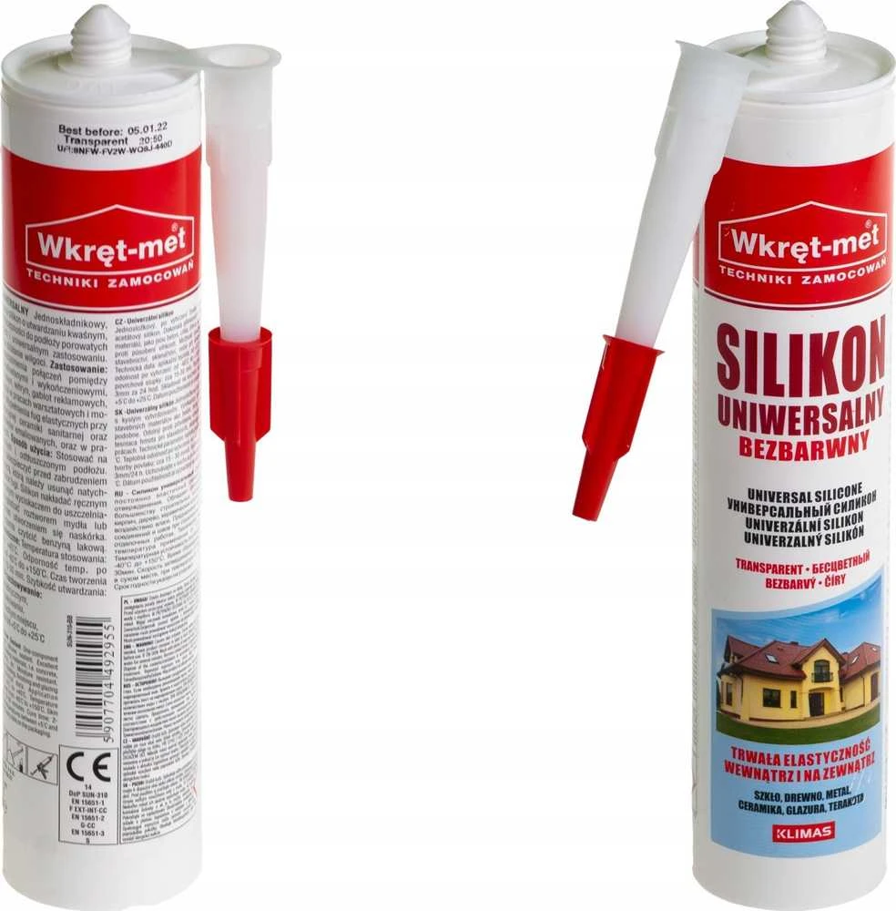 Quantec Wkret Met Klimas UNIVERSALUS SILICONE SUN-310-BB KASETĖS 310 ml BESALVIS VARŽTAS-MET KLIMAS