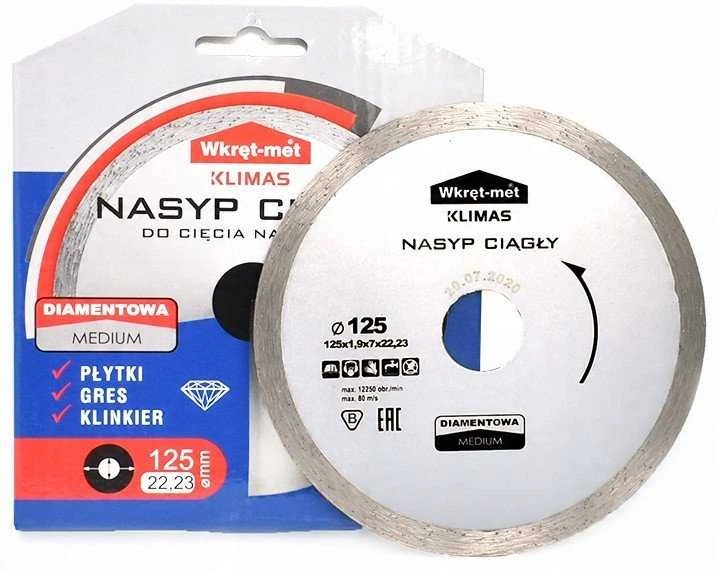 Quantec NUOLATINIS DEIMANTINIS PEILIS, SKIRTAS PJAUTI DRĖGNUOJU BŪDU TDP-125M 125&nbsp;mm WKRĘT-MET KLIMAS