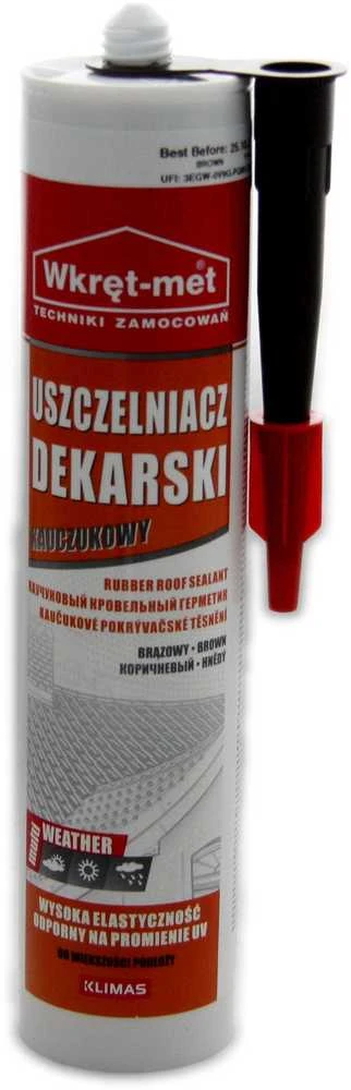 Quantec GUMINIS STOGO SANDARIKLIS UDK-310-BR UŽTAISAS 310 ml RUDA WKRĘT-MET KLIMAS
