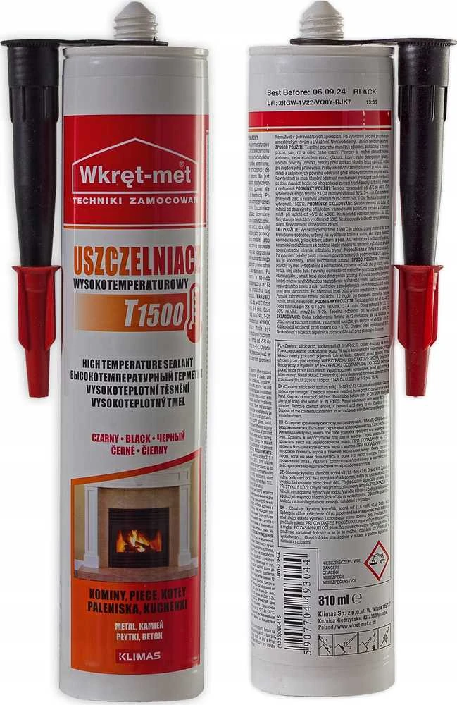 Quantec AUKŠTOS TEMPERATŪROS SANDARIKLIS UWT-310-CZ UŽTAISAS 310 ml JUODA WKRĘT-MET KLIMAS