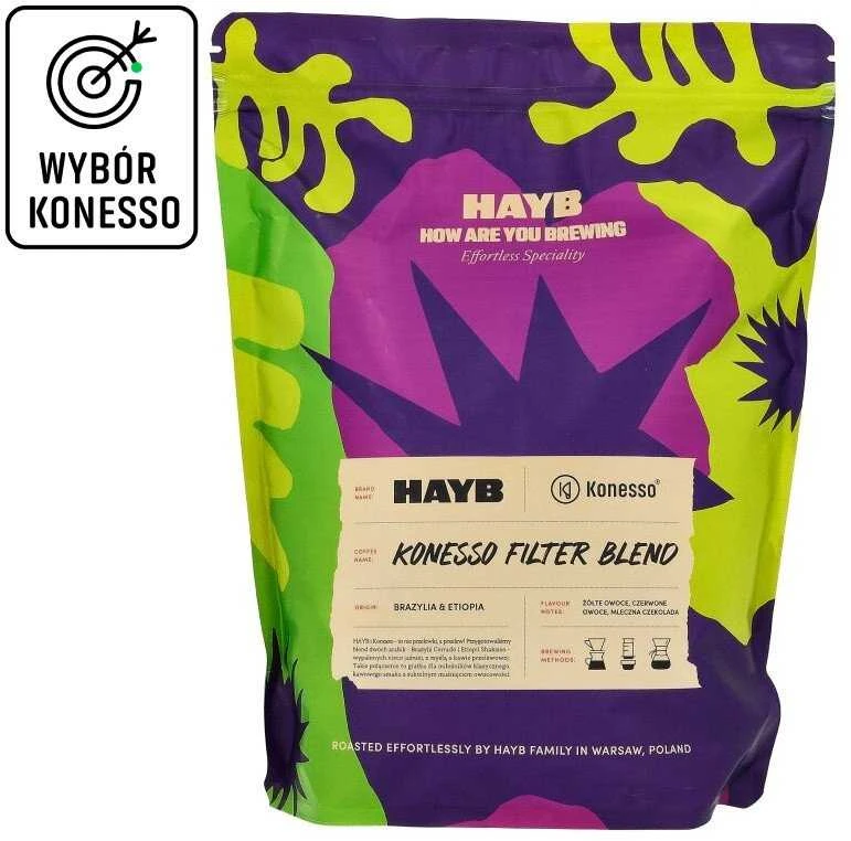 Quba Cafe HAYB Konesso filtro mišinio kavos pupelės 1kg