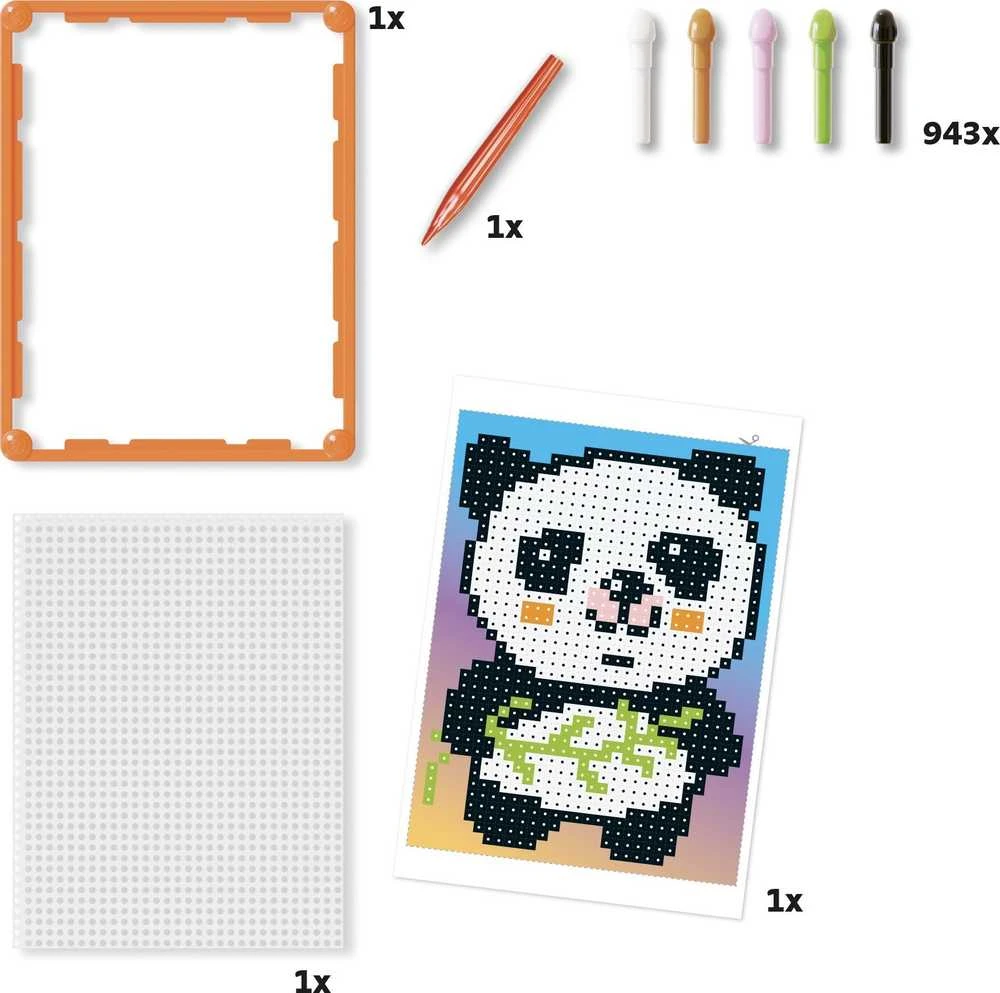 QUERCETTI PIXEL ART PAGRINDINĖ PANDA