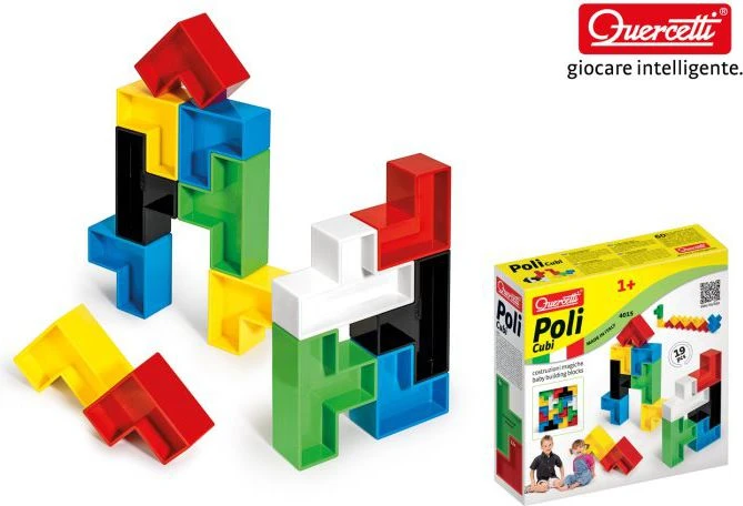 Quercetti Poli Cubi - Magic Buildings - Edukacinis Žaislas