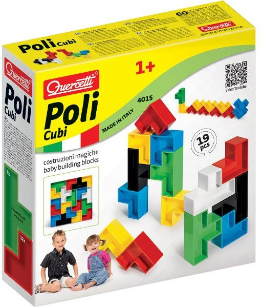 Quercetti Poli Cubi - Magic Buildings - Edukacinis Žaislas