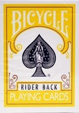 Bicycle Rider Back Kortos (geltonos)