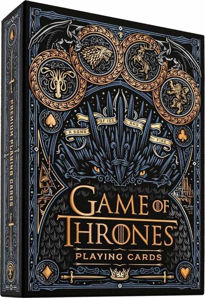 Theory 11 Kortų Žaidimas - Game Of Thrones Theory11 52 Kortos FSC Sertifikuota Plastikinė Danga