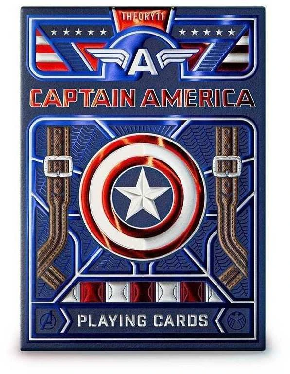 Theory 11 Marvel Kapitonas Amerika žaidimo kortos – premium, kolekcinės, pokeriui