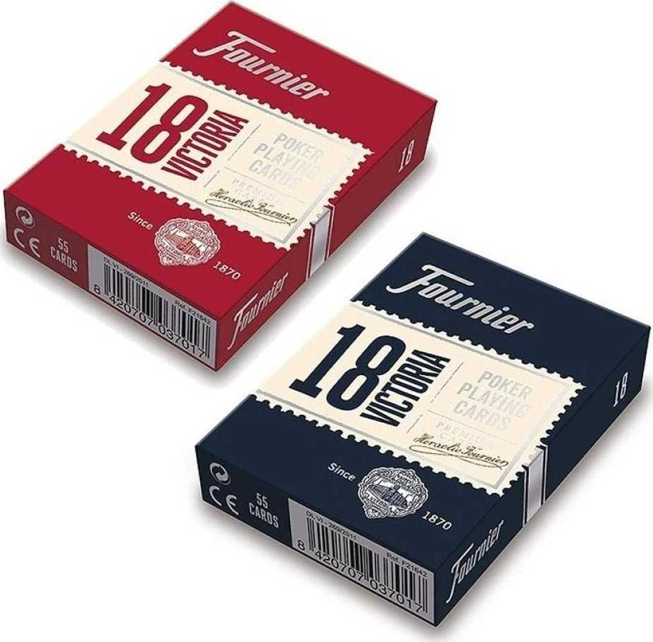 Fournier Victoria 18 Pokerio Kortos (Mėlynos)