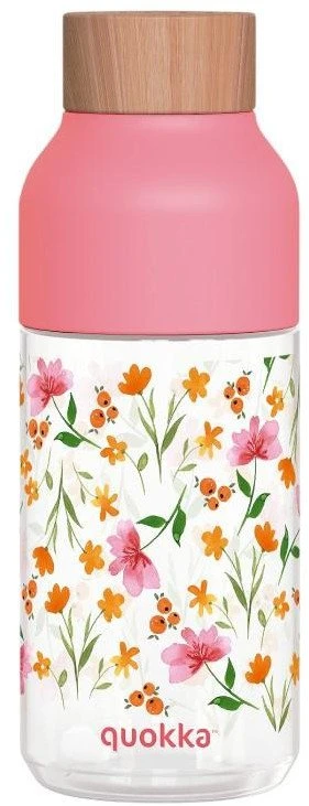 Gertuvė Quokka Ice - Ecozen Vanduo Bottle 570 ml (Rožinė Flowers)