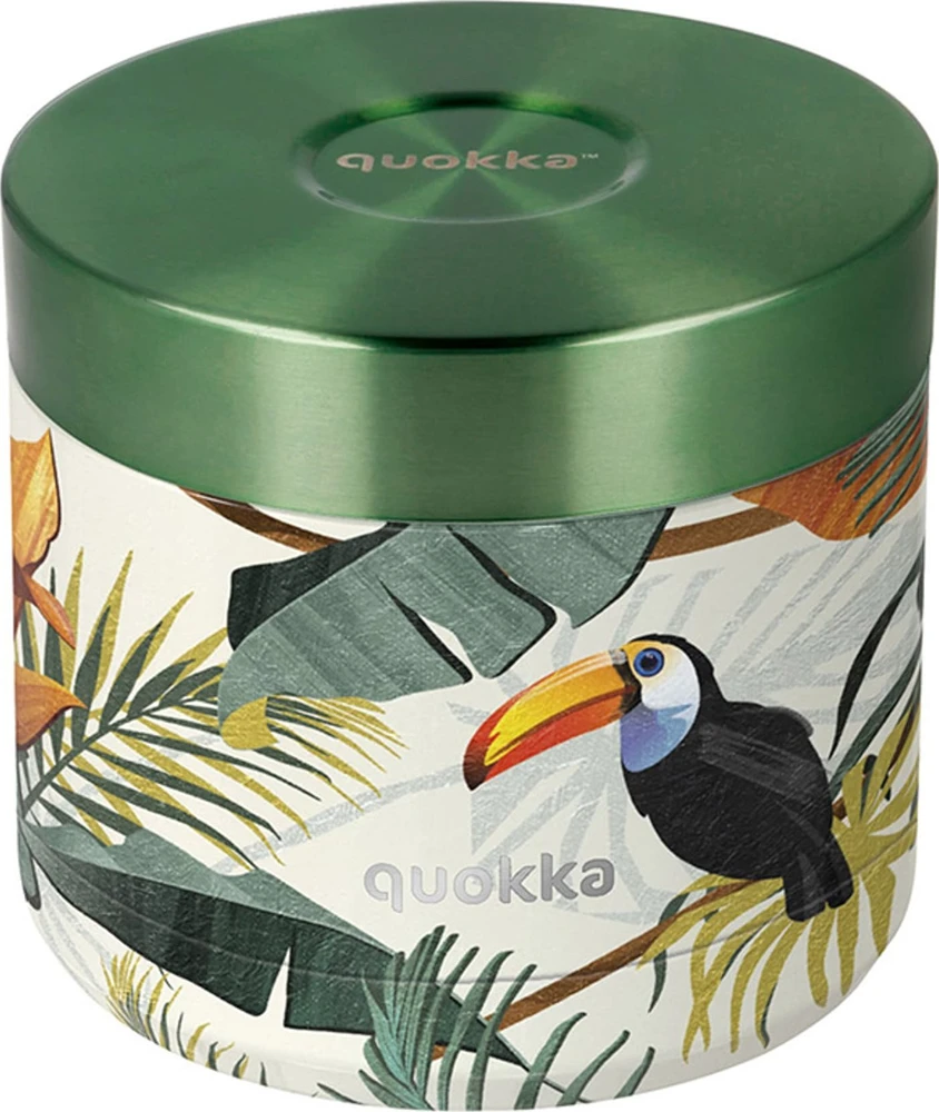 „Quokka Whim“ maisto indelis – terminė pietų dėžutė / pietų termosas 600 ml (tropinis)