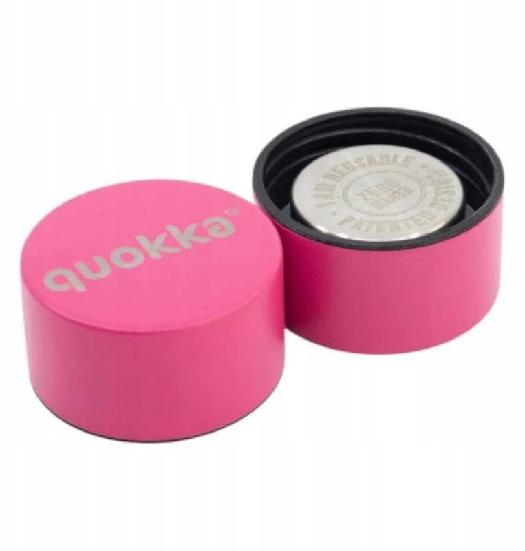 „Quokka Solid“ nerūdijančio plieno termo butelis 510 ml (aviečių rausva)