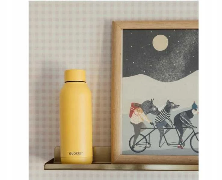„Quokka Solid“ – nerūdijančio plieno termosas, 510 ml (šviesios geltonos spalvos)