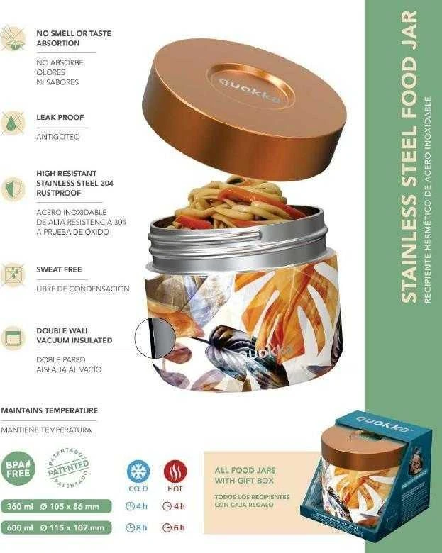Quokka Whim - Stainless Steel Food Jar 600 ml (Autumn)