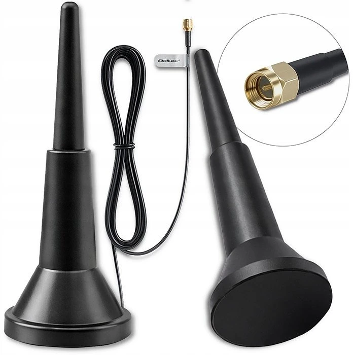 4G LTE antena su magnetiniu pagrindu - 5dBi - Qoltec 57058