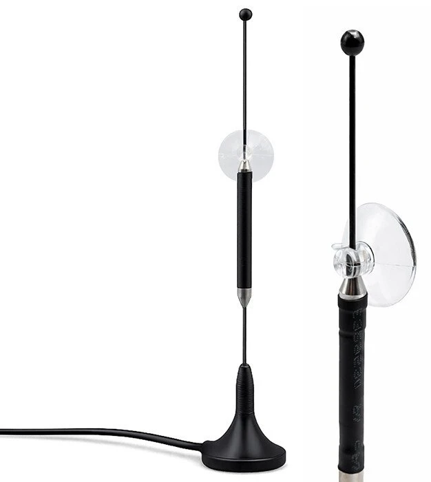 4G LTE 600-2700MHz antena su magnetiniu pagrindu - 5dBi - SMA - vidinė - Qoltec 57059