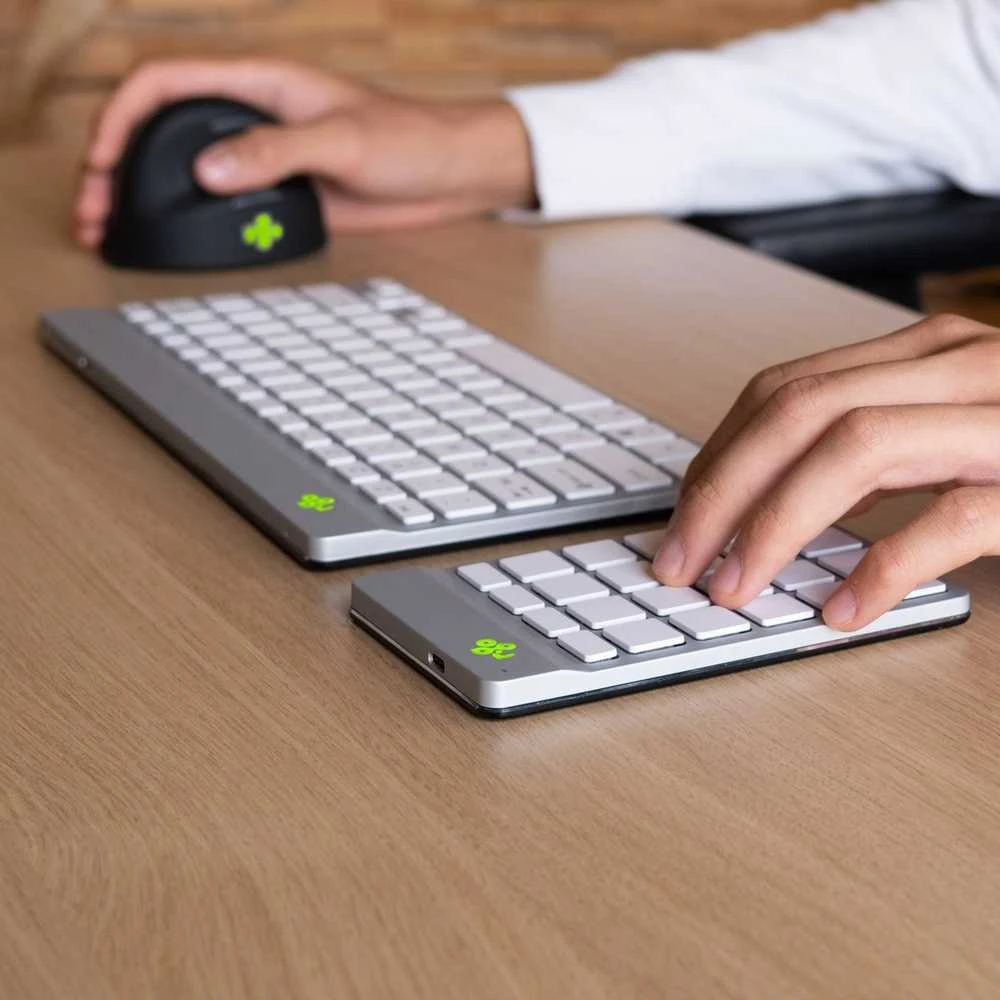 R-GO TOOLS NUMPAD BREAK Baltas - BLUETOOTH SKAITMENINĖ Klaviatūra