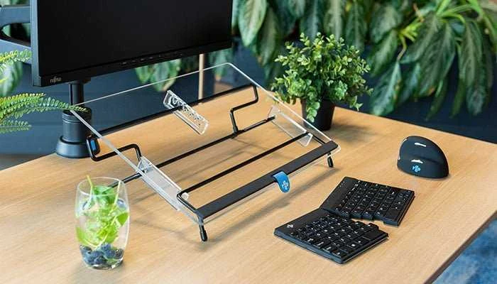 R Go Tools R-GO dokumentų laikiklis FlexRead iki A3 skaidrus akrilas/juodas