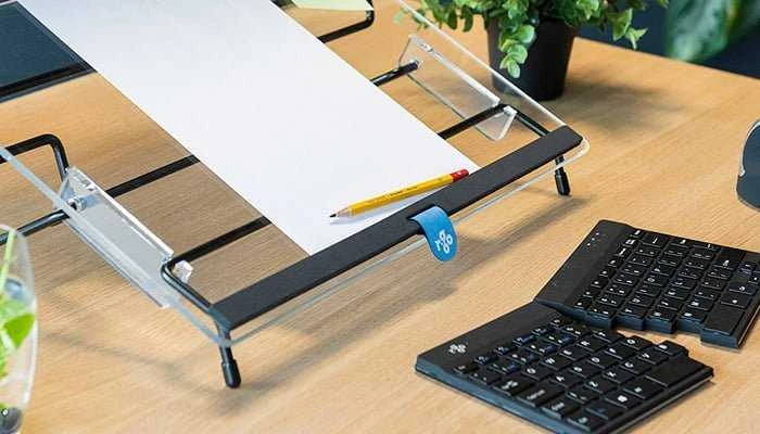 R Go Tools R-GO dokumentų laikiklis FlexRead iki A3 skaidrus akrilas/juodas
