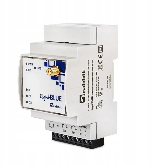 RABBIT RABB7012G1W19 Sterownik oświetlenia ulicznego lightBLUE GPS (su anteną zewnętrzną na śrubę ANT2) RABB7012G1W19
