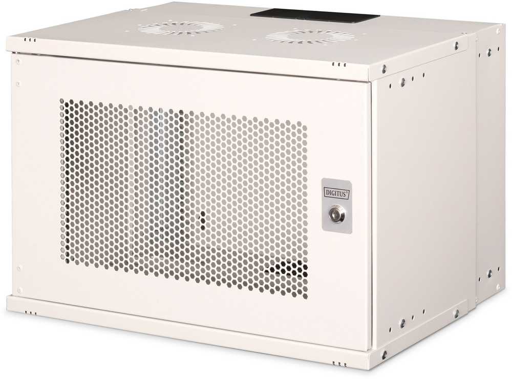 Spinta Digitus Rack Digitus DN-49208 SOHO perforuotos durys Pilka