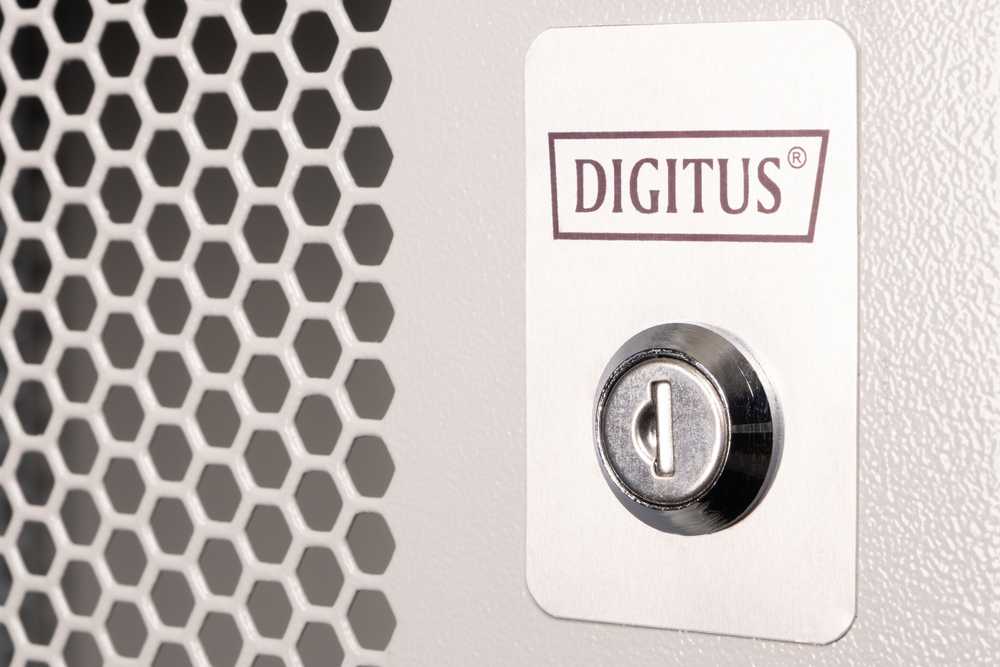 Spinta Digitus Rack Digitus DN-49208 SOHO perforuotos durys Pilka