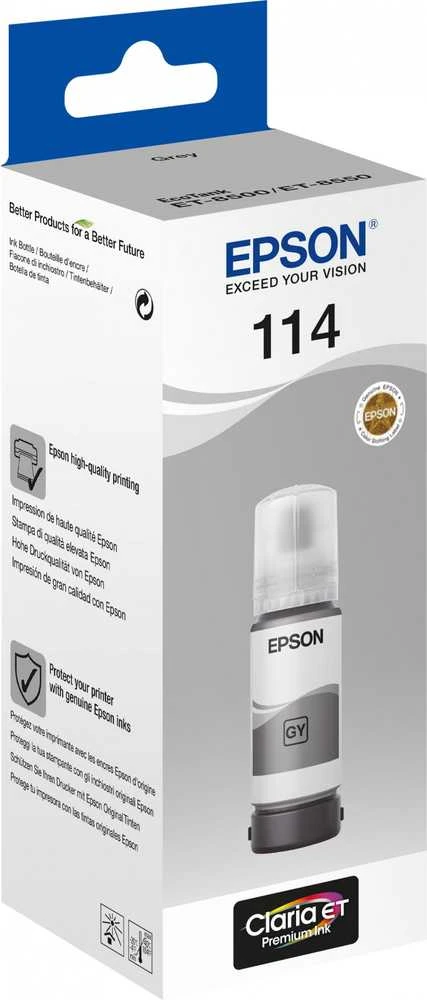 Rašalo buteliukas - Epson EcoTank 114 Original 70ml Rašalas Pilkas
